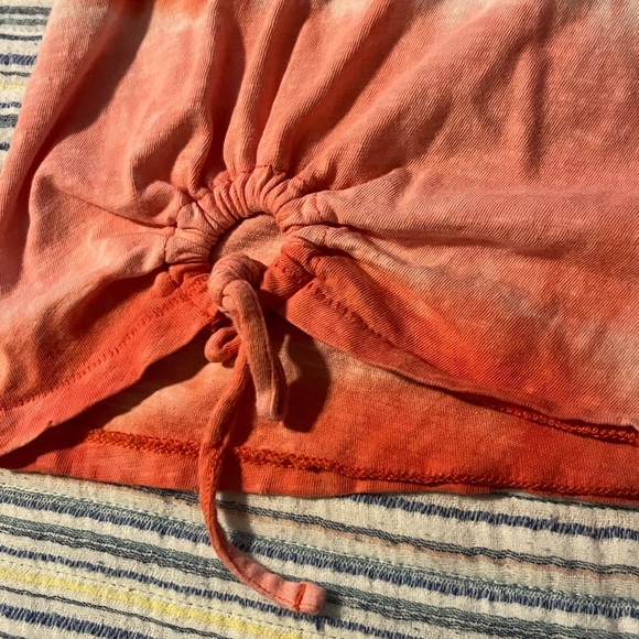 Aerie Pink Tie Front Short Sleeve T-Shirt - Picture 13 of 13